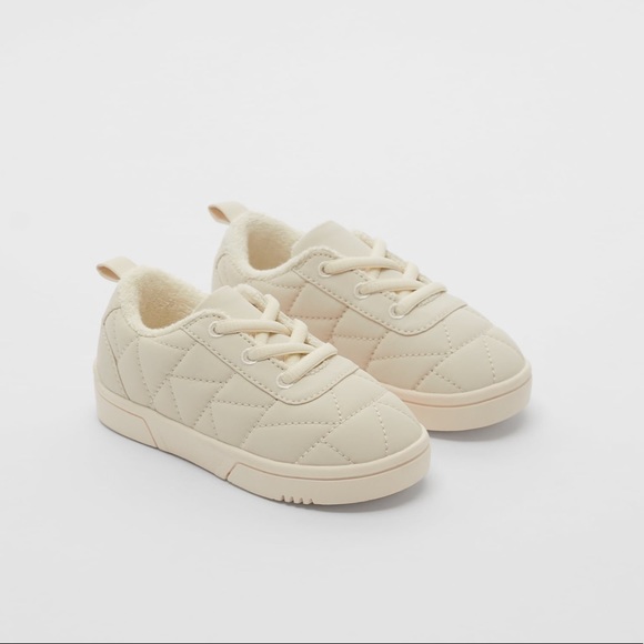 zara quilted sneakers